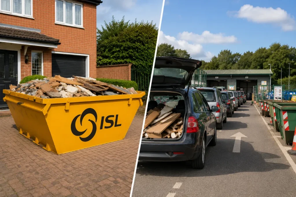 skip hire vs tip